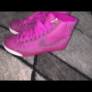 Fuschia Nike Blazers Mid